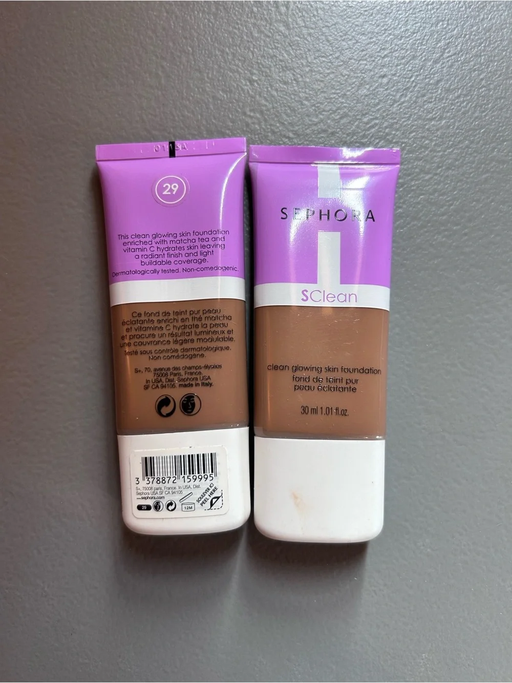 Sephora sClean Glowing Skin Foundation - Purple & Brown